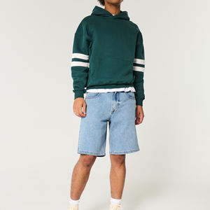 เสื้อมีฮู้ดผ้าฟลีซผ้า30% 70% สำหรับผู้ชายผ้าคอตตอนผสมผ้าโพลีเอสเตอร์สำหรับผู้ชาย - Product Image 4