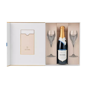 Luxury high end paper cardboard magnetic <b>red</b> wine set bottle gift <b>boxes</b> wine bottle packaging - Product Image 3