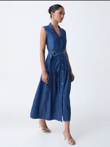 Vestido camisero con cinturón - Product Image 2