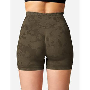 Short de sport taille haute pour femme avec poches respirantes contrôle du ventre entraînement Yoga Streetwear vente en gros Runnin - Product Image 6