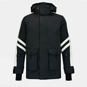 Veste de randonnée réversible imperméable et écologique pour homme, style patchwork, coupe-vent à capuche pour l'hiver et la montagne, vente en gros OEM - Product Image 1