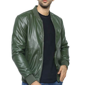 Chaqueta de Cuero de Manga Larga para Hombre, Estilo Urbano, con Cuello Alto, Atractiva, del Fabricante Pakistaní - Product Image 5