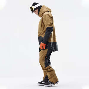 Veste de ski unisexe avec fermeture éclair, imperméable 10000 mm, coupe-vent, grande taille, design personnalisé pour le snowboard - Product Image 3