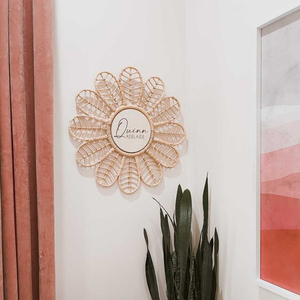 Letreros colgantes para pared, tablero de ratán para Decoración, con tamaños personalizados y logotipo, para dormitorio, sala de estar, decoración del hogar de alta calidad - Product Image 6