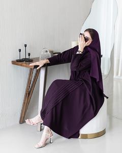 Abaya en satin de luxe sur mesure en gros pour femmes, petite robe islamique turque à manches bouffantes, style Dubaï, anti-rides, faite à la main, haute qualité - Product Image 5