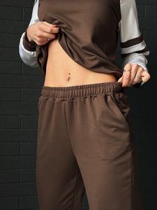 Conjunto de sudadera y pantalones deportivos con logotipo personalizado al por mayor, sudaderas con capucha en blanco para impresión y marca privada, conjunto de sudadera para uso diario. - Product Image 3