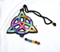 Top indien véritable Fengshui cristal artisanat sculpté déesse lune mauvais œil 7 Chakra perles arbre vie exportations ce produit Premium