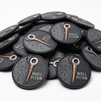 En gros : Patchs PVC découpés au laser, Badges industriels métalliques découpés, Emblèmes ronds en silicone pour la fabrication d'acier et les vêtements de travail, Direct