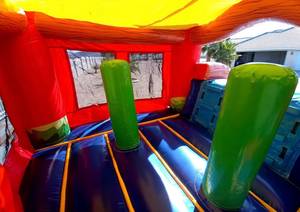 Château gonflable commercial avec toboggan, pour usage professionnel, idéal pour la location événementielle - Grande Vente - Product Image 3
