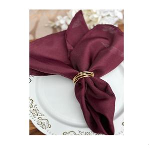 Anneau de serviette en métal, décoration de table à manger de luxe, fait à la main, réutilisable, porte-serviettes pour la maison, l'hôtel, les restaurants, les événements - Product Image 6