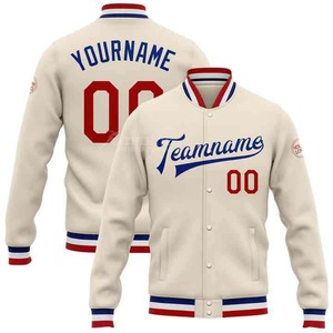 Custom Made Varsity Jackets <b>White</b> Leather Sleeve <b>Wool</b> Cotton Baseball Jackets Letterman College Baseball Jacket For Men - Product Image 5