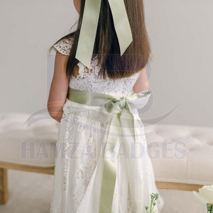 <b>Thin</b> 100% Polyester Eco-Friendly Satin <b>Ribbon</b> for Jewelry Packaging Tags Custom Decoration Projects with Wrinkled Edge - Product Image 3