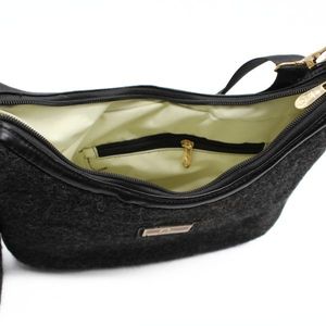 Sac à bandoulière Charcoal en feutre de laine-Sac en feutre fait main-Design durable - Product Image 3