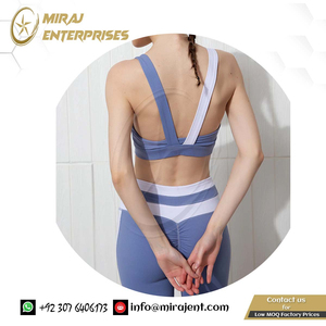 Fitness Clothing High Waist Gym Leggings + Padded Push up Sports Bra Running Sportswear Track Suit Factory Seamless <b>Yoga</b> Set - Product Image 6