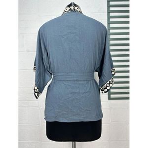 Kimono en jute bio chic bohème, cousu main, léger, mode durable pour toutes les occasions, vêtement de protection solaire parfait - Product Image 6
