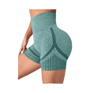 กางเกงขาสั้นโยคะเอวสูงสำหรับผู้หญิงกางเกงขาสั้นสำหรับขี่จักรยานกางเกงขาสั้นนุ่มใส่สบายใส่เล่นกีฬาฤดูร้อนปรับแต่งโลโก้ได้ตามต้องการ - Product Image 1