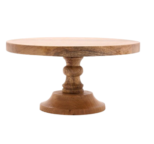 Exhibición de postres y pasteles altamente duradera, soporte de pastel de madera de acacia y juego de platos multiusos para servir, soporte de exhibición de mesa - Product Image 2