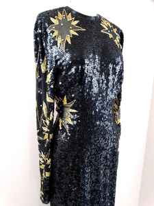 Elegante línea A bordado personalizado vestido de noche largo hasta el suelo pesado con cuentas trabajo gasa antiestática para ocasiones especiales - Product Image 4