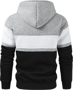 French Terry Hoodie hombres 380 GSM algodón personalizado impreso pulóver Streetwear Casual Fit suave Interior gota hombro sudadera - Product Image 6