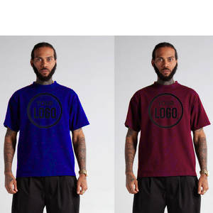 Streetwear T-shirt vierge pour homme 7.5oz T-shirt surdimensionné en coton biologique 100% de haute qualité pour homme - Product Image 4