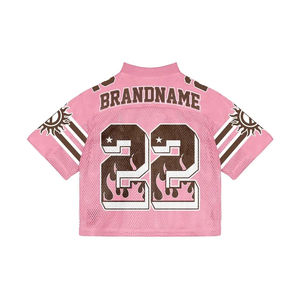 Camiseta Deportiva Retro Americana de Malla, Estilo Vintage, Holgada, Personalizada de Fábrica para Hombre, Camiseta de Fútbol - Product Image 4