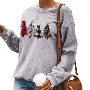 Tissu extensible décontracté streetwear figurines d'épaule tombantes respirant sweats à capuche écologiques sweat-shirt tricoté pour les femmes - Product Image 5