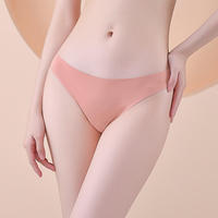 Culottes invisibles sexy pour femmes, en tricot, taille mi-haute, en nylon et élasthanne doux, écologiques, séchage rapide, sans coutures, décontractées et formelles