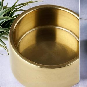 Lujoso elegante barato Metal decorativo vela tarro redondo latón diamante diseño cuenco pulido para decoración de mesa de comedor - Product Image 6