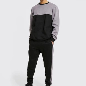 Último diseño personalizado de los hombres Slim Fit apilado chándal/hombres Sweatsuit/ Custom Made Men Jogging Suit - Product Image 1