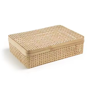 Natural Handcrafted <b>Bamboo</b> <b>Basket</b> Handmade Eco-Friendly Multifunction for Kitchen Organization Stylish Storage for Fruits Bakery - Product Image 4