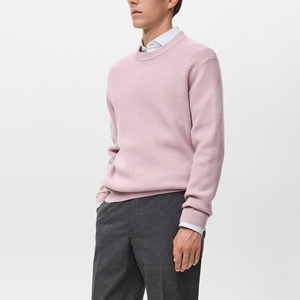 Pull en maille pour homme de qualité supérieure, 100% coton, tissu confortable et chaud, style simple et propre, usage quotidien, léger, extensible, confortable, hiver - Product Image 5