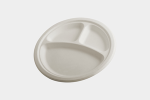 Assiettes jetables en bagasse robustes, vaisselle en canne à sucre sans plastique durable, idéale pour les restaurants zéro déchet - Product Image 4