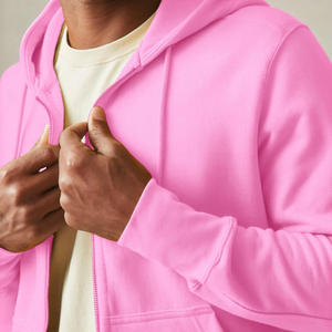 Sudadera con capucha con cremallera completa personalizada para hombre, proveedor OEM, marca de logotipo de Material suave y etiqueta privada para gimnasio y ropa de calle - Product Image 2