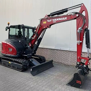 Excavadora Compacta Yanmar SV60-B de 6 Toneladas, Miniexcavadora Hidráulica de Giro Cero para Construcción, Paisajismo y Trabajos de Servicios Públicos, Motor Laidong - Product Image 1