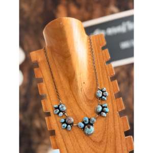 Ensemble de bijoux Lydia Begay, collier en turquoise Golden Hills et argent sterling - Product Image 3