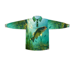 2025 camiseta de pesca de torneos personalizados de moda de manga larga de secado rápido UPF 50 + transpirable que absorbe la humedad para la pesca australiana - Product Image 5