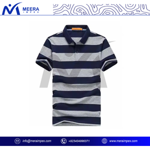 Polo personalizado de color azul/gris para hombre, Polo de golf de punto de poliéster con logotipo bordado personalizado, camiseta para hombre - Product Image 2