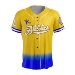 Vente en gros de maillots de baseball de haute qualité avec logo personnalisé, chemises de baseball respirantes à impression par sublimation