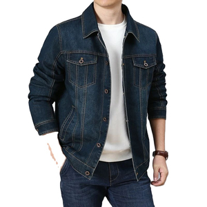 Veste en jean décontractée de haute qualité pour hommes, tissu en toile de coton à boutons extensibles, personnalité de la rue, design à trous à la mode, de grande taille - Product Image 4