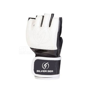 2023 Gants MMA imprimés avec logo personnalisé Service OEM en cuir de haute qualité Vente chaude pour les arts martiaux et la boxe - Product Image 3