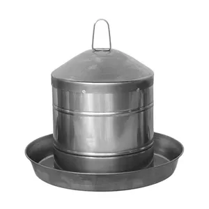 Wholesale Top Quality Stainless Steel Equipment Poultry Animal 9 Liter Chicken Water Drinker