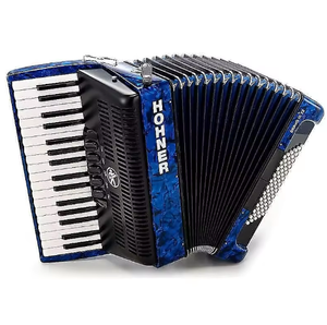 FRESH NEW ORIGNAL Bravo Iii 72 Acordeón Con Fuelle Azul Negro - Product Image 3