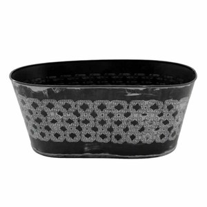 Grande jardinière de fenêtre en cuivre massif avec motif martelé à la main attrayant pour balcon patio décor à la maison - Product Image 5