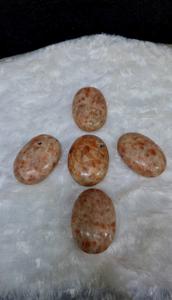 Pierres de palmier en cristal de sunstone certifiées AAA, style ange, pierre précieuse de guérison originale, agate pour soulager l'anxiété, le stress, le massage - Product Image 5