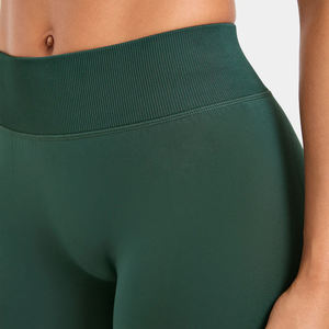 Servicio OEM, Mejor Precio del Fabricante, Leggings de Yoga Personalizados para Mujer, Cintura Alta, Sólidos, Antibacterianos, Sin Costuras - Product Image 5