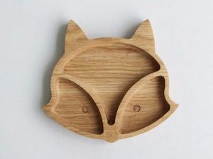 <span class=keywords><strong>Ladybug</strong></span> hình trẻ em bằng gỗ tấm thân thiện với môi chia tấm với khoang Toddler đồ ăn tự nhiên keo xoài khay gỗ - Product Image 4