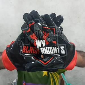 Vinor Sports diseño personalizado Grip fútbol receptor guantes para adultos y niños transpirable al aire libre fútbol americano más opción de tamaño - Product Image 1