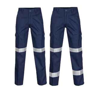 Hi Vis Winter 100% Polyester Jackets Workwear Leg Zipper Reflective Safety Cargo Trouser <b>Men</b> Outdoor Trousers with Trademark - Product Image 5