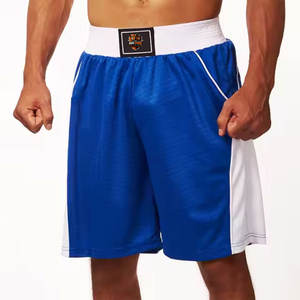 Pantalones Cortos Profesionales de Kickboxing para Hombre, Estilo Tailandés, para Entrenamiento de MMA y Gimnasio, Ligeros, Ecológicos, Cintura Elástica, Poliéster Resistente - Product Image 1