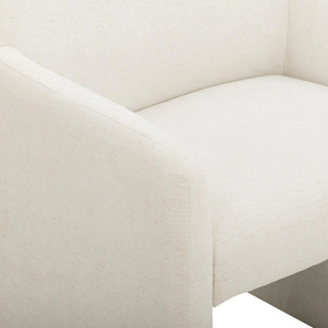 Fauteuil d'hôtel moderne rembourré, fauteuil d'appoint minimaliste, assise moelleuse pour hall d'entrée, salle à manger, réception - Product Image 5